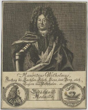 Bildnis des Mauritius Wilhelmus, Hertzog zu Sachsen, Jülich, Cleve und Berg