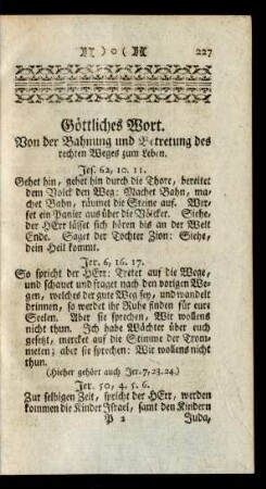 Göttliches Wort.
