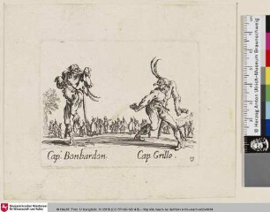 [Bonbardon und Grillo; Cap°. Bonbardon. Cap. Grillo.]