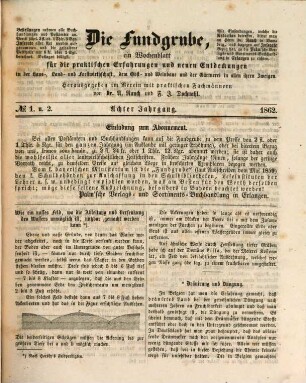 Die Fundgrube : Zeitschrift für die gesamten praktischen Bedürfnisse und Interessen des täglichen Lebens, 8. 1862