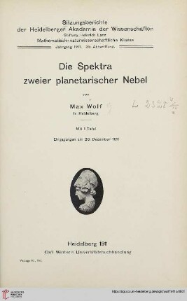 Die Spektra zweier planetarischer Nebel