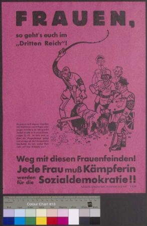 Propagandaplakat der SPD zur Mitgliederwerbung für Frauen