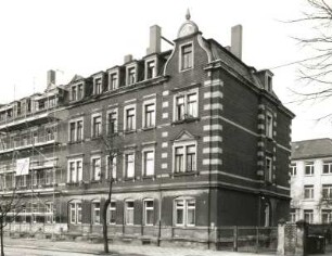 Dresden-Pieschen, Trachenberger Straße 37/39. Doppelwohnhaus (um 1900). Straßenansicht