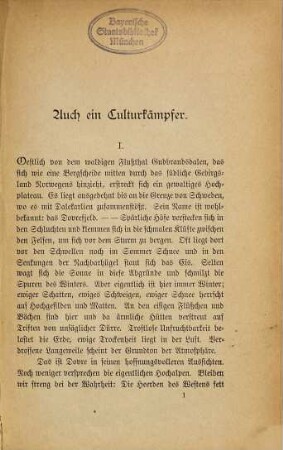 Aus Norwegens Hochlanden : drei Novellen
