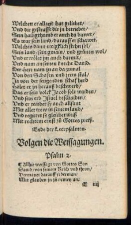 Volgen die Weissagungen.