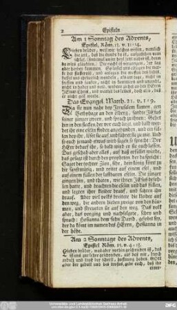 [Episteln und Evangelia Auf alle Sonn- und Festtage]