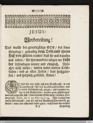Christliche Leich-Predigt