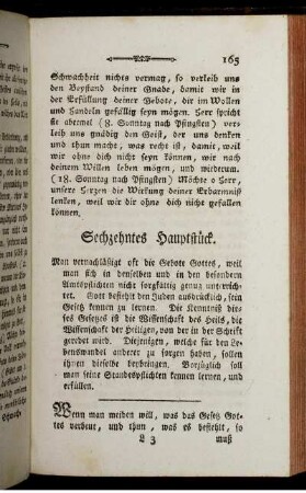Sechszehntes Hauptstück.