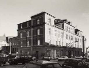 Mittweida, Fabrikgebäude : Mittweida, Fabrikgebäude, Bahnhofstraße 76, 1894, Straßenansicht