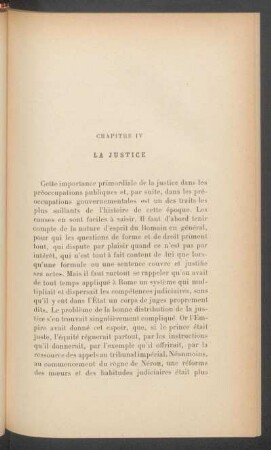 Chapitre IV - La justice