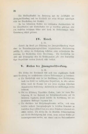 V. Kosten der Zwangsvollstreckung