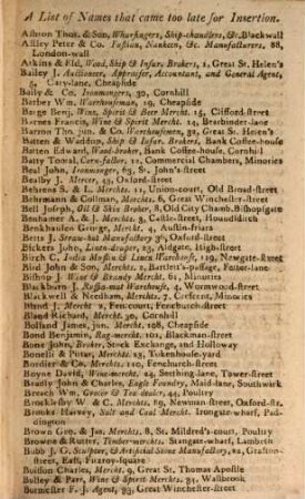 The Post-Office annual directory for ... : being a list of more than 17000 merchants, traders pp of London and parts adjacent, ... general information relating to the Post Office. 15. 1814