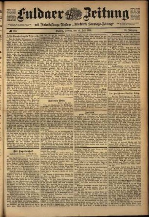 Ausgabe vom Freitag, den 15. Juli 1898.