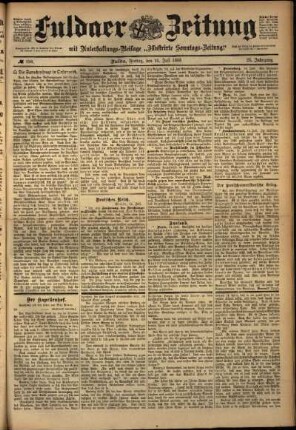Ausgabe vom Freitag, den 15. Juli 1898.