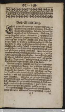 Vor-Erinnerung