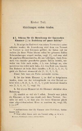 Gleichungen ersten und zweiten Grades schematisch aufgelöst in ganzen Zahlen