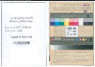 Entnazifizierung Heinrich Klastadt , geb. 21.10.1892 (Kaufmaennischer Angestellter)