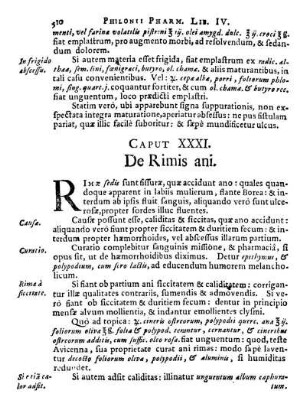 Caput XXXI. - Caput XXXVI.