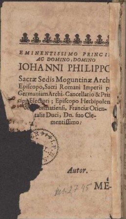 Dedicatio.