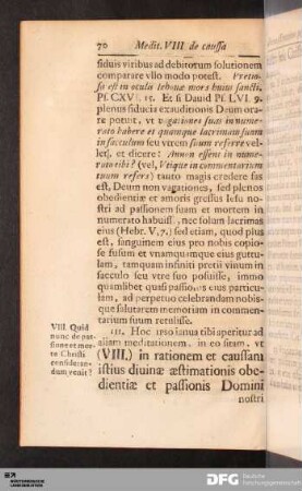 Meditatio VIII.