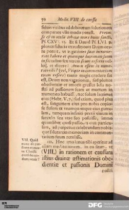 Meditatio VIII.