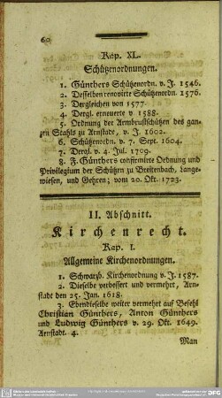 II. Abschnitt. Kirchenrecht