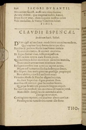 Claudii Espencæi.
