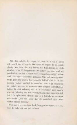 Aan den arbeid, die volgen zal, acht ik 't mij 'n plicht ...