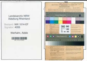 Entnazifizierung Adele Werhahn , geb. 17.12.1887 ()