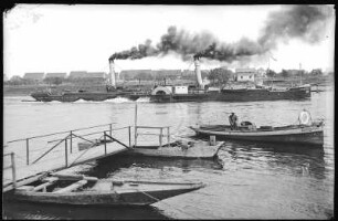 Kötitz. Bl. a. Kötitz mit Elbe und Schleppzug