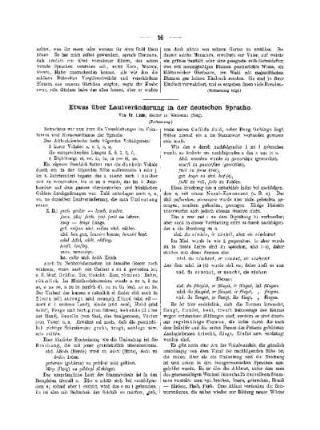 Etwas über Lautveränderung in der deutschen Sprache : (Fortsetzung)