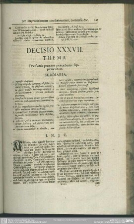 Decisio XXXVII. Decisionis proxime praecedentis supplementum