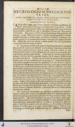 XXI. Necrologium Mellicense Vetus - XXV. Excerpta Ex Pervetusto Necrologio Claustro-Neoburgensi.
