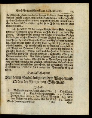 Das XIV. Capitul.
