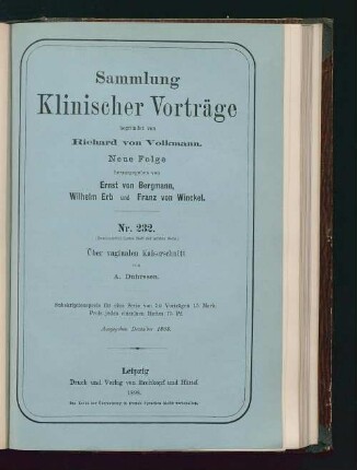 Über vaginalen Kaiserschnitt