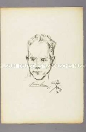 Bildnis des finnischen Sportlers Paavo Nurmi