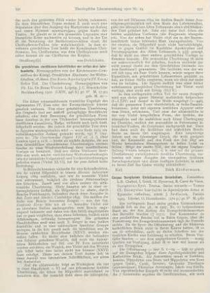 592-593 [Rezension] Sedlacek, J. (Ed.), Corpus Scriptorum Christianorum Orientalium. Scriptores syri. Textus. Series II. Tomus CI