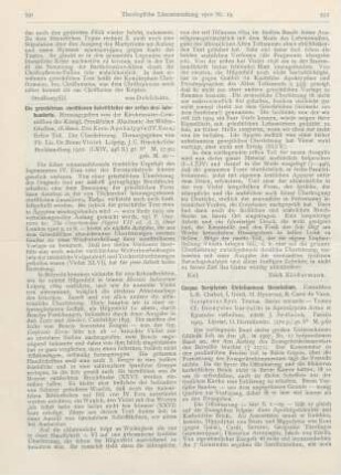 592-593 [Rezension] Sedlacek, J. (Ed.), Corpus Scriptorum Christianorum Orientalium. Scriptores syri. Textus. Series II. Tomus CI