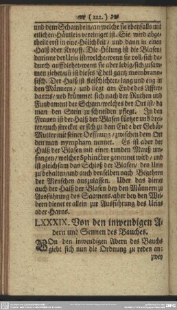 LXXXIX. Von den inwendigen Adern und Sennen des Bauches