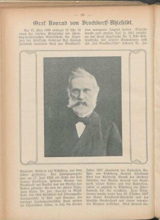 Graf Konrad von Brockdorff-Ahlefeldt.