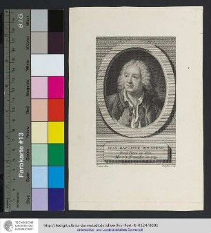 Jean-Baptiste Rousseau : Né à Paris en 1671. Mort à Bruxelles en 1741 / J. Aved, Pinx. ; P. Duflos, Sculp.