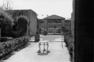Blick in einen Hof in der antiken Stadt Herculaneum