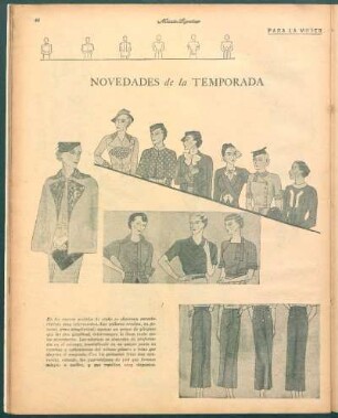 Novedades de la temporada [Dibujos] : Para la mujer