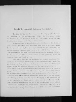 Bericht der persönlich haftenden Gesellschafter.