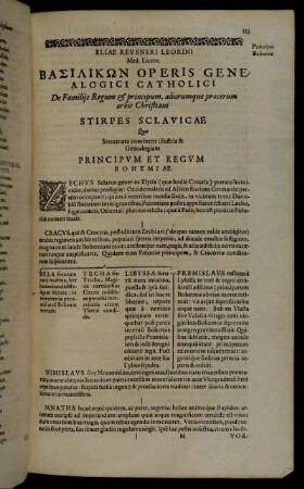 Stirpes Scalavicae Quæ Stemmata continent illustria & Genealogiam Principum Et Regum Bohemiæ.