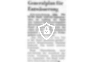 Generalplan für Entwässerung