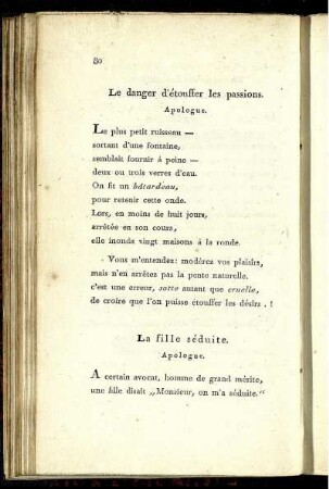 La fille séduite. - La tristesse.