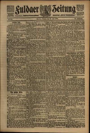 Ausgabe vom Montag, den 20. Juli 1908.