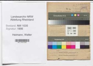Entnazifizierung Walter Heimann , geb. 22.08.1904 (Kaufmaennischer Angestellter)