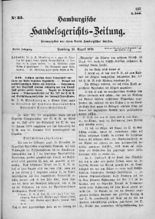 No. 33. 13. August 1870